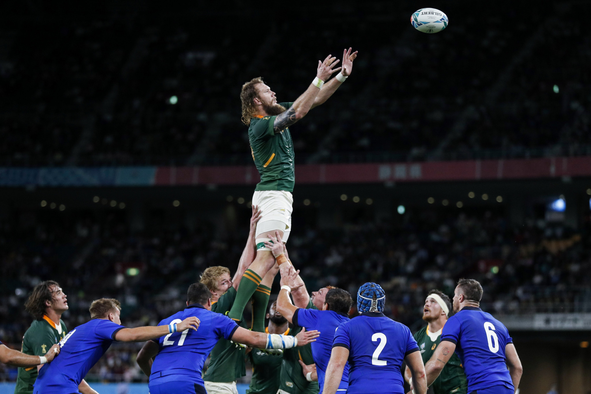 South Africa were head and shoulders above Italy in all departments ©Getty Images