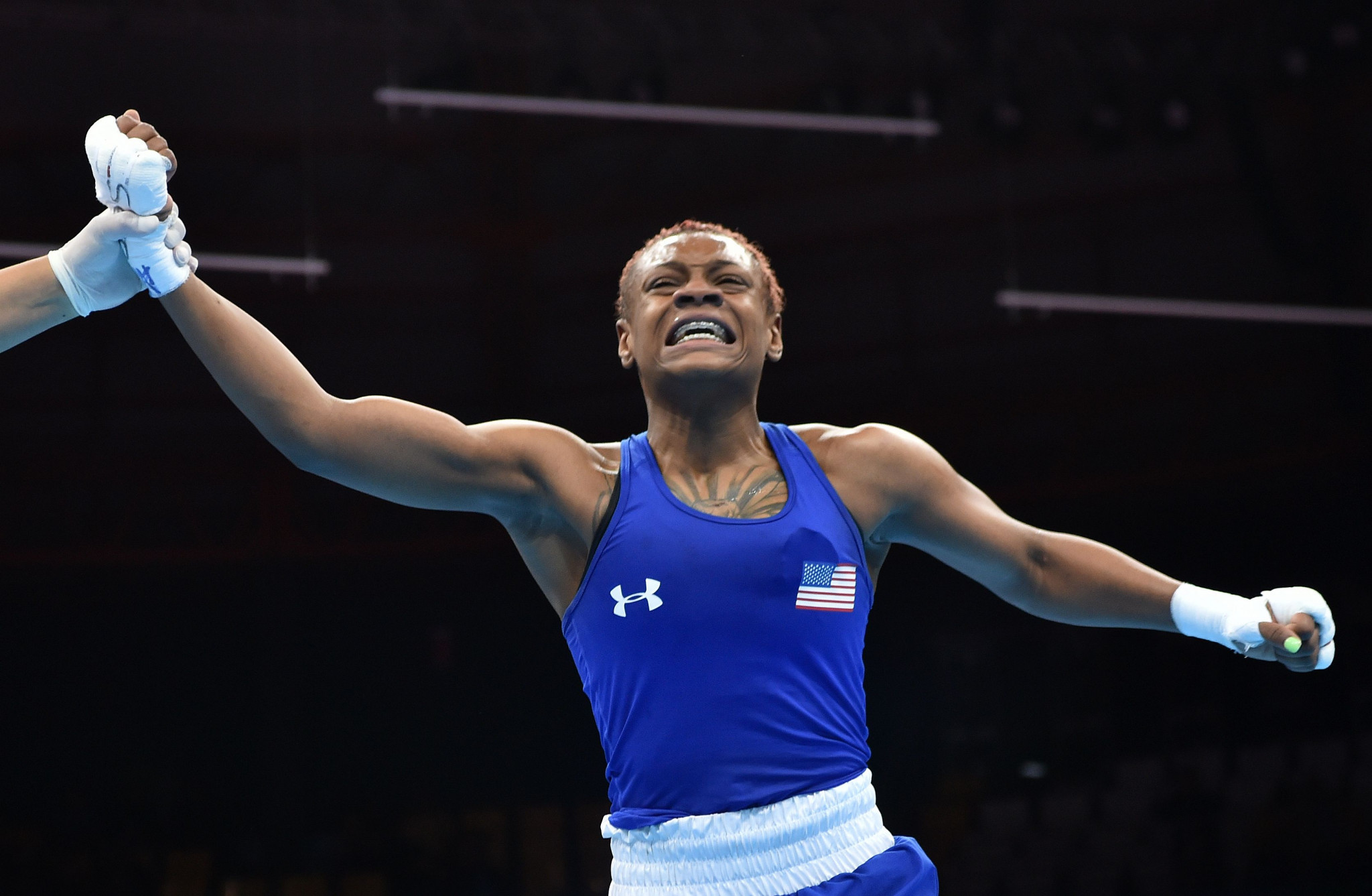 Pan American Games welterweight champion Oshae Jones won her first bout at the AIBA Women's World Championships ©Getty Images