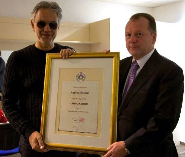 Andrea Bocelli has been announced as an IJF Ambassador ©IJF