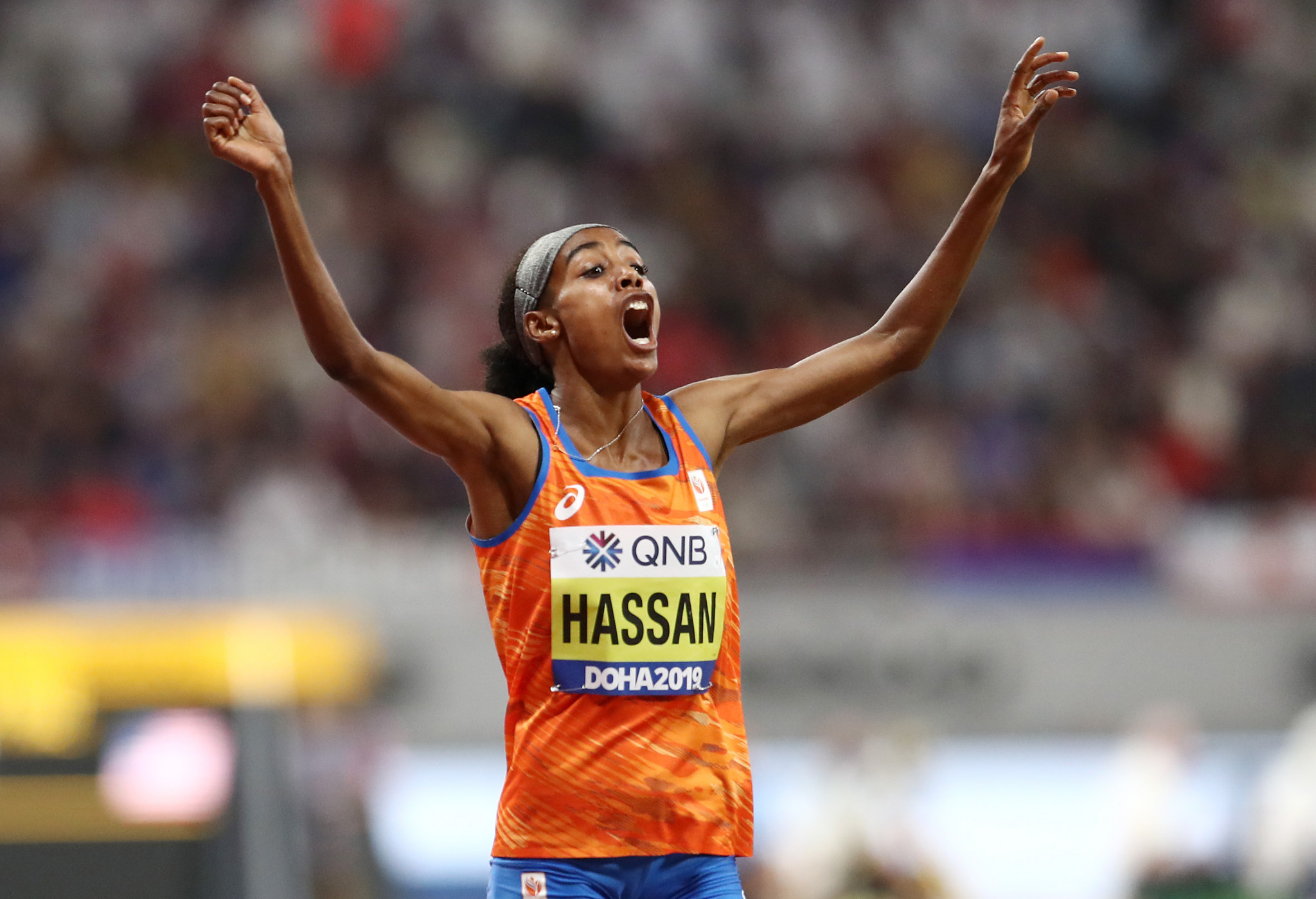 Sifan Hassan completed her golden double with 1500m victory at the IAAF World Championships in Doha ©Getty Images