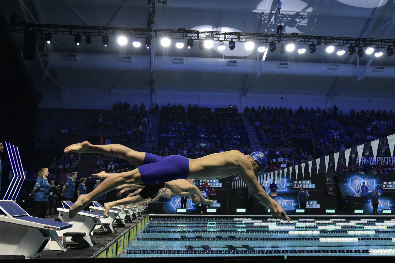 The International Swimming League began in Indianapolis ©ISL