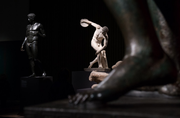 A Roman copy of Myron's Discobolus statue from the fifth century BC on display at the British Museum in 2015 ©Getty Images