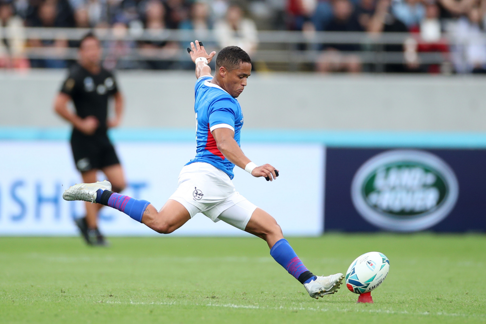 Damian Stevens kicked Namibia into a remarkable 3-0 lead against New Zealand  ©Getty Images 