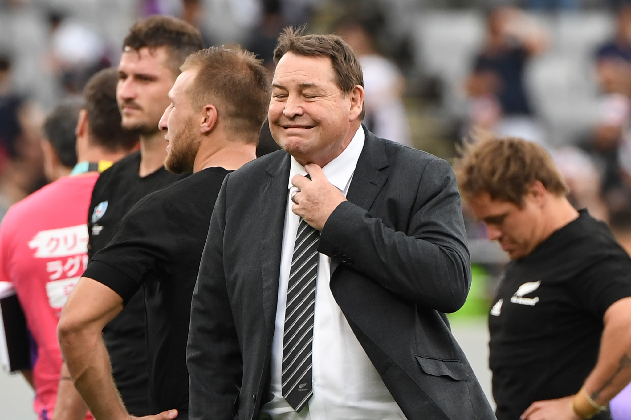 New Zealand coach Steve Hansen gave his side a stern half-time team talk ©Getty Images 