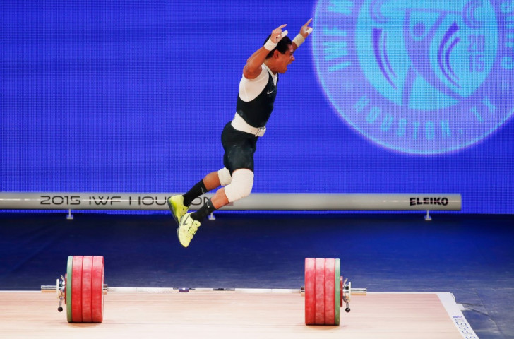 The extremely animated Youssef Ahmed Mahmoud Mohamed Ihab of Egypt came away with men's 77kg overall bronze medal ©Getty Images 