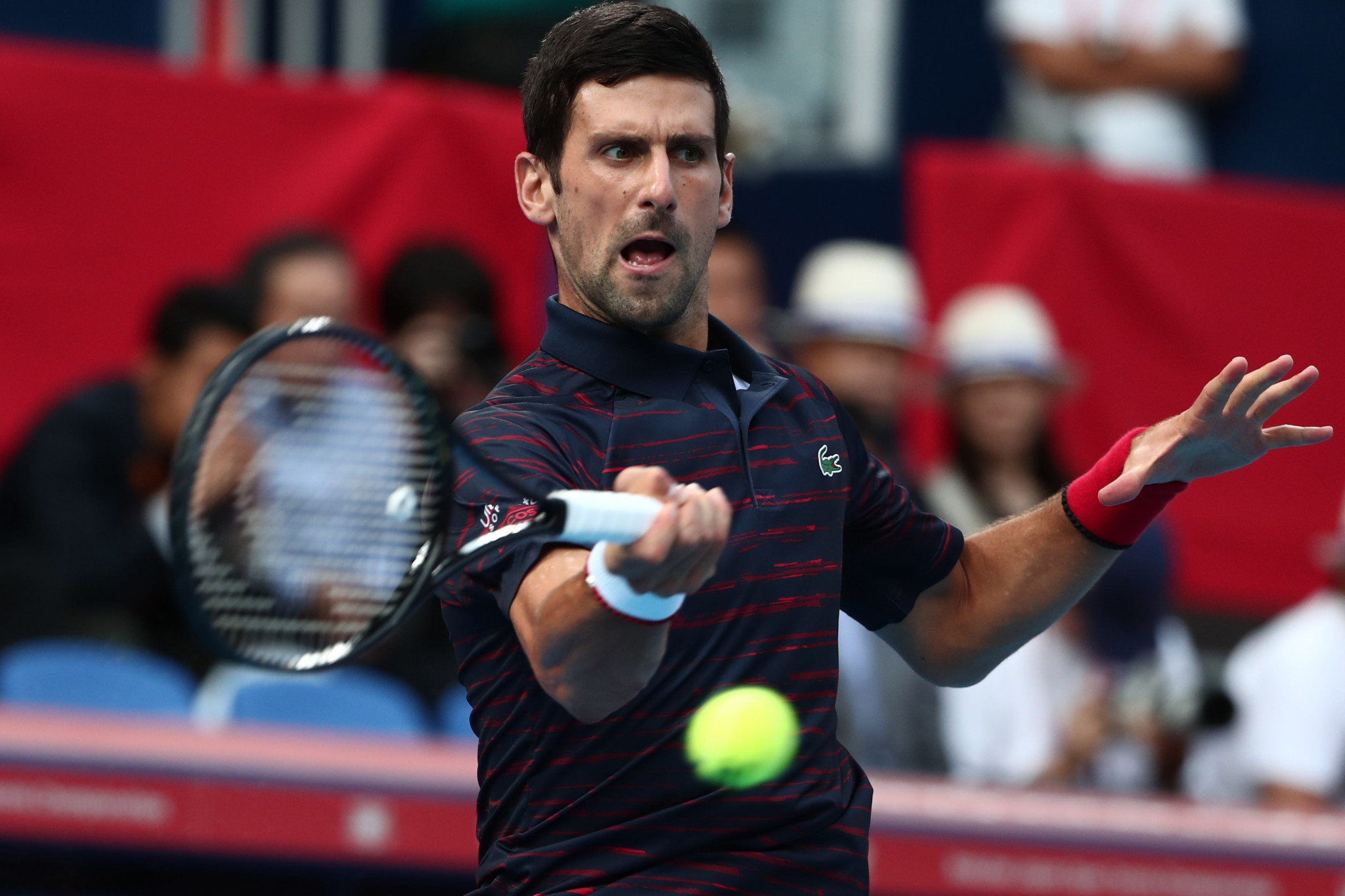 Novak Djokovic of Serbia won 6-3, 6-2 against Australian John Millman to win the ATP Tour event at Ariake Coliseum in Tokyo and pledged to return for the Olympic Games next year ©Getty Images