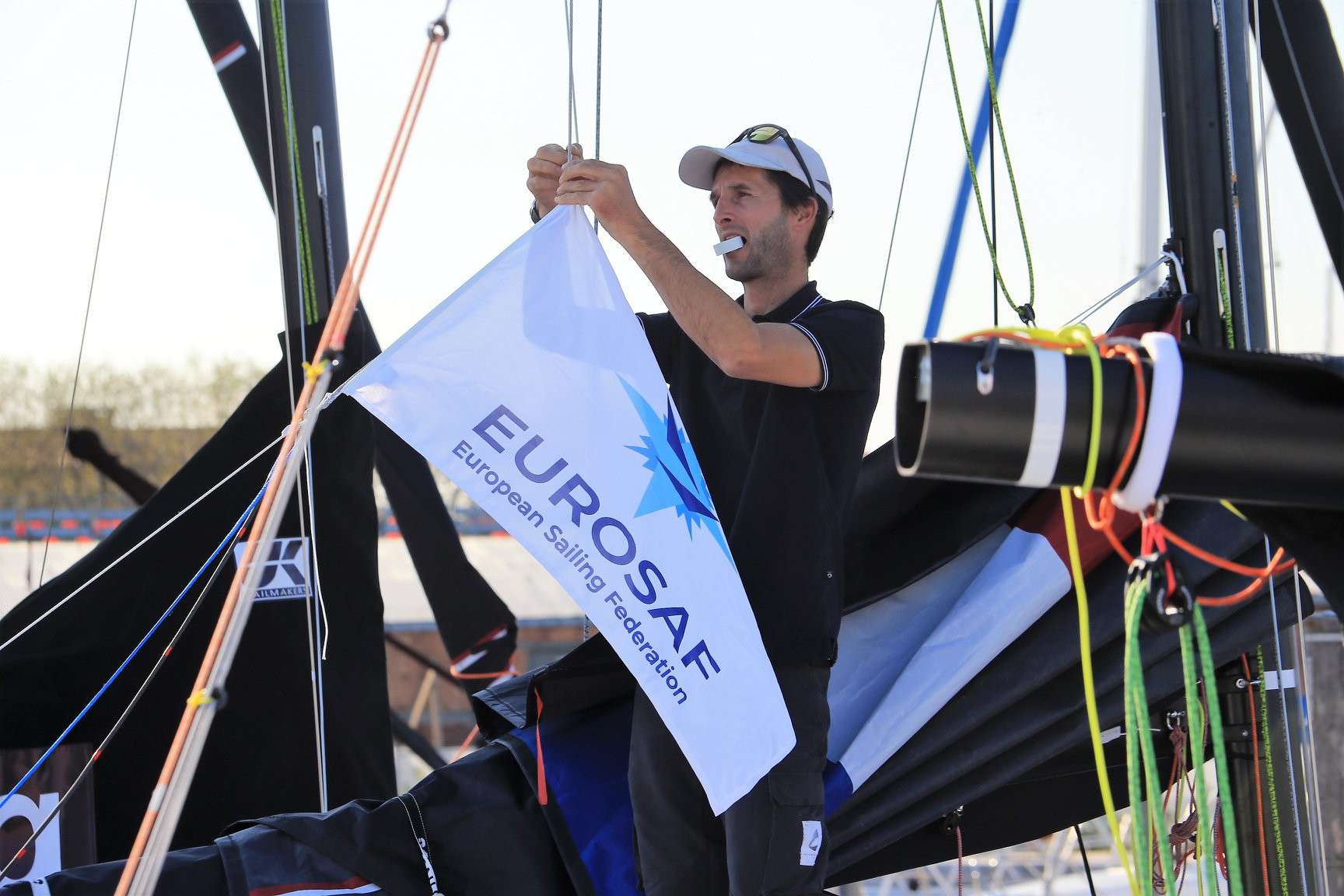 The in-port race on the opening day of the European Sailing Federation Mixed Offshore European Championship in Venice was cancelled due to poor weather conditions ©EUROSAF