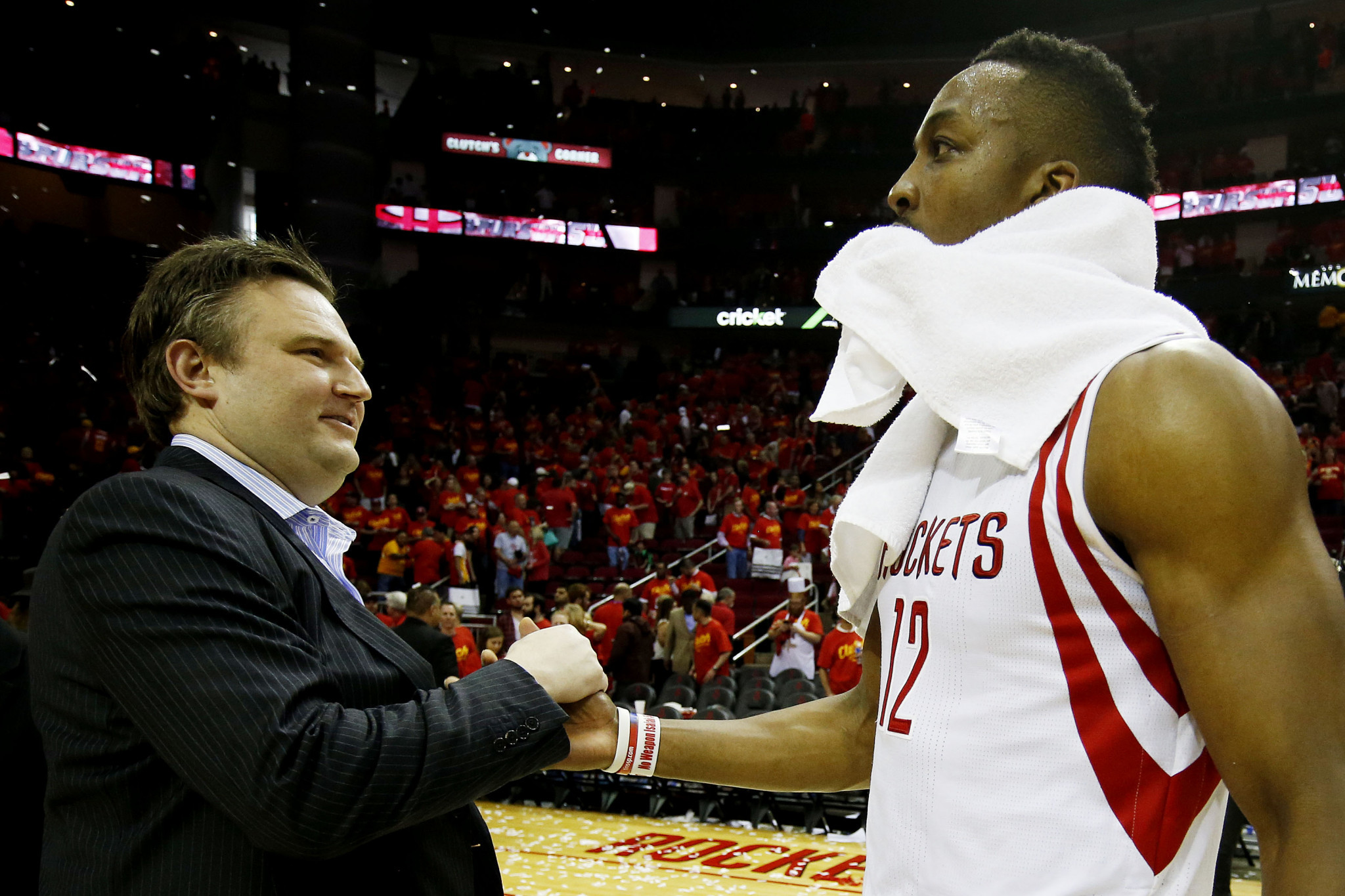 Daryl Morey, left, has somewhat compromised the Houston Rockets ©Getty Images