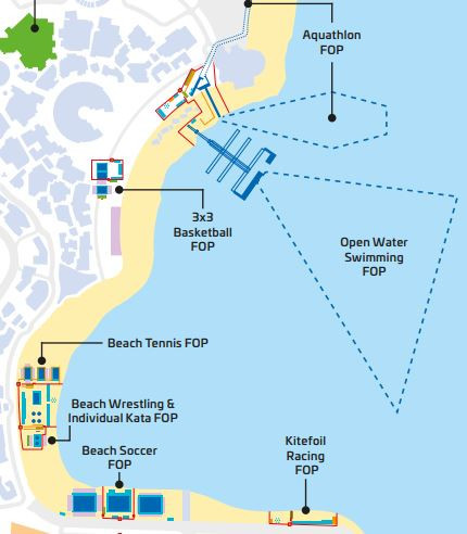 Katara Beach, the most central of four venues for the inaugural ANOC World Beach Games that start in Doha tomorrow, is a popular gathering place for local families ©ANOC