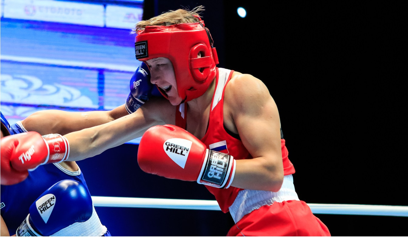 Local boxer Natalia Shadrina could not emulate the achievements of her compatriots, however, exiting the tournament ©AIBA
