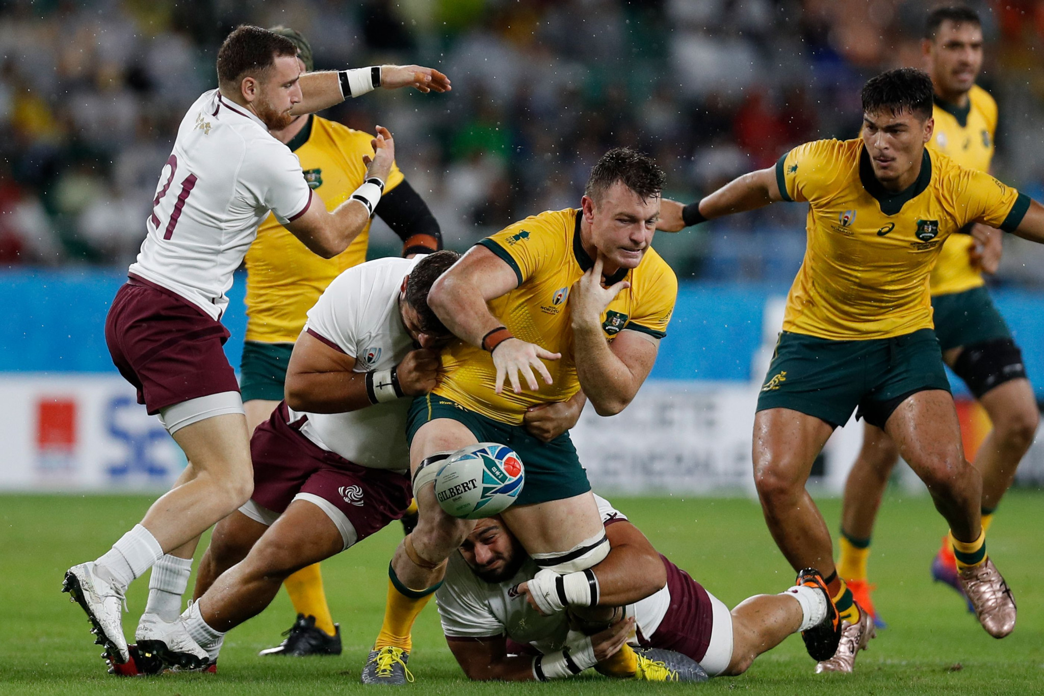 Australia struggled to retain possession ©Getty Images