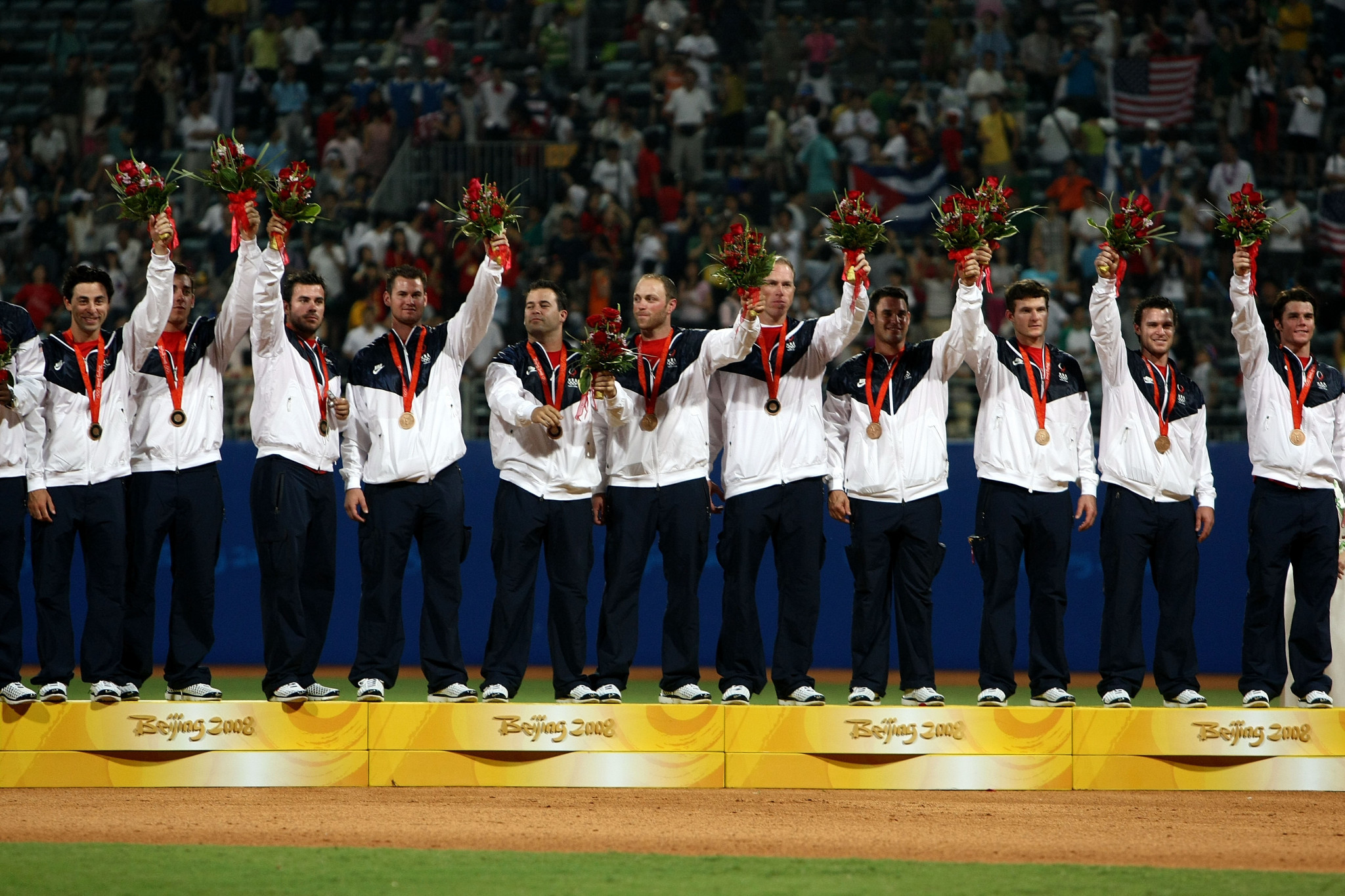 The United States finished with bronze in the baseball competition at the Beijing 2008 Olympics ©Getty Images