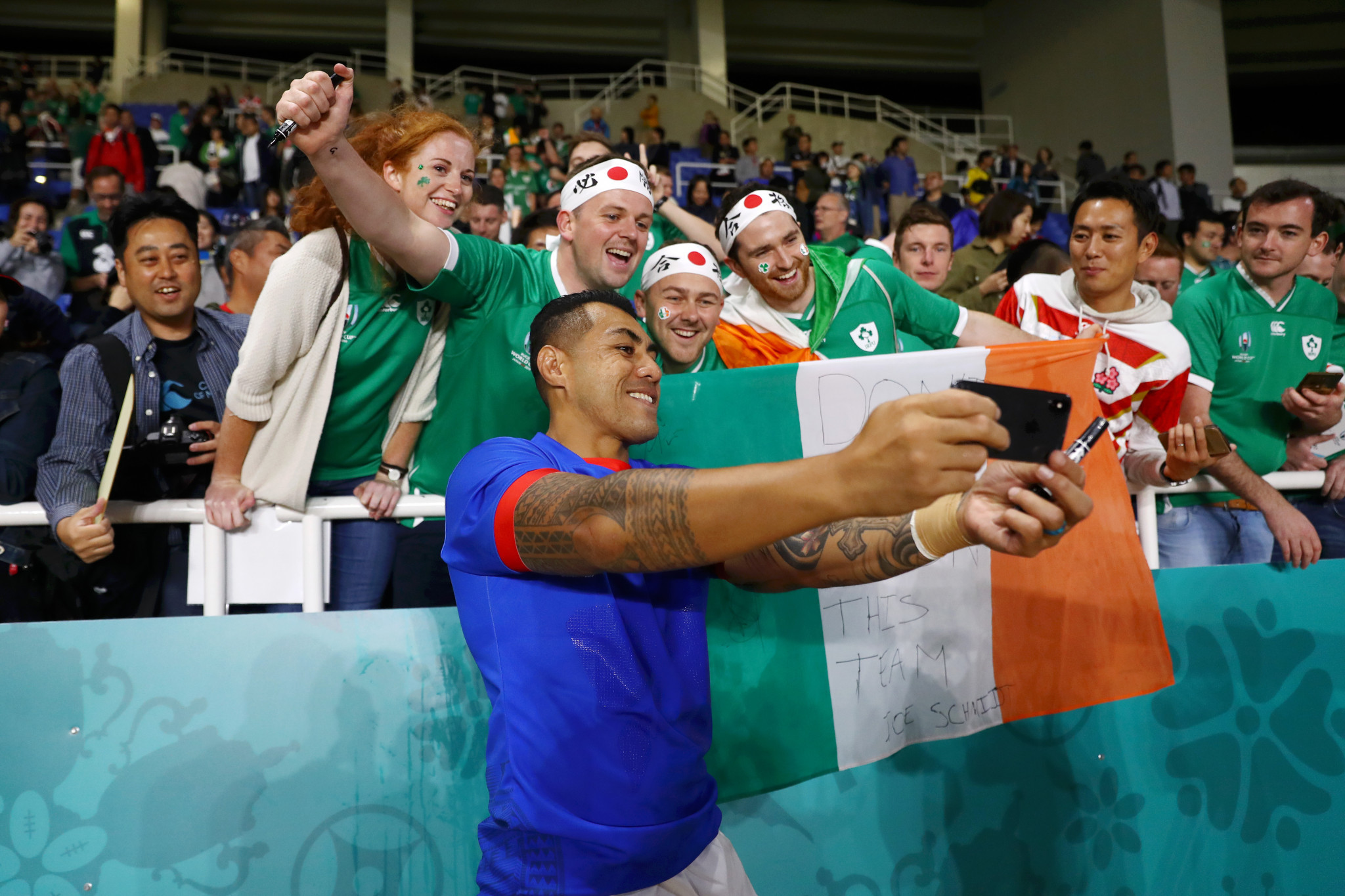 They may have exited the tournament early, but the Samoans made many friends ©Getty Images