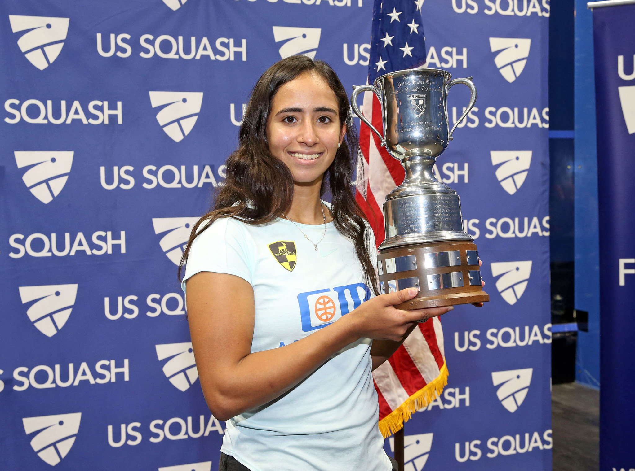Egypt's Nouran Gohar fought back from 2-0 down to lift the U.S. Open title in Philadelphia ©PSA 