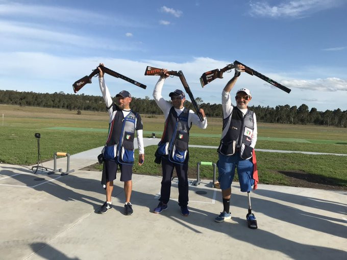 Francesco Nespeca equalled the world record in the PT3 event at the World Shooting Para Sport Championships in Sydney ©Twitter