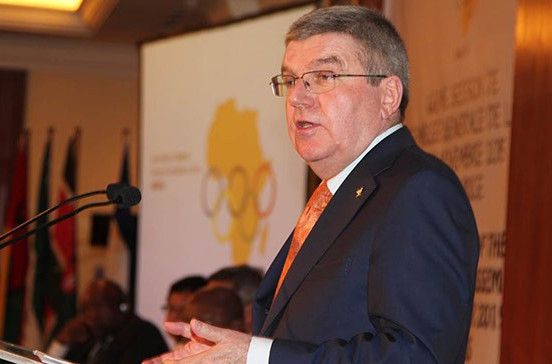 IOC President Thomas Bach warned African NOCs about the vital need to clamp-down on doping ©IOC