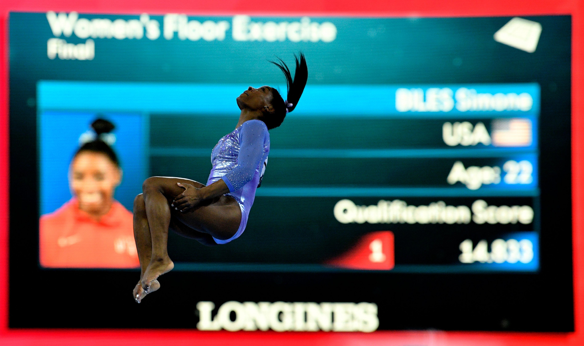 Simone Biles triumphed in the balance beam and floor finals ©Getty Images