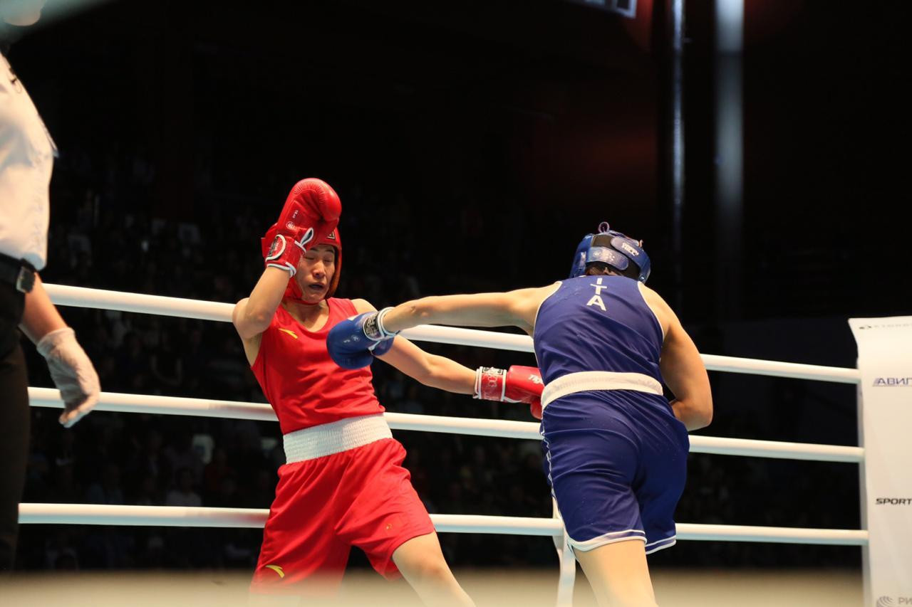 China came second in the medal table, helped by Dou Dan's 5-0 win against Angela Carini of Italy ©AIBA