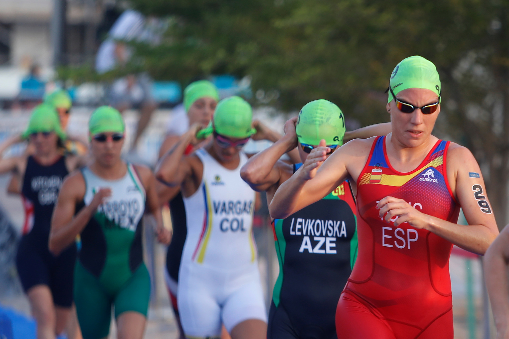 Francisca Tous was always in control of the women's race as she made it another Spanish double in Doha ©ANOC World Beach Games