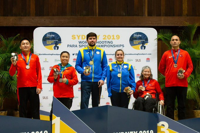 Ukraine duo claim mixed pistol gold at World Shooting Para Sport Championships