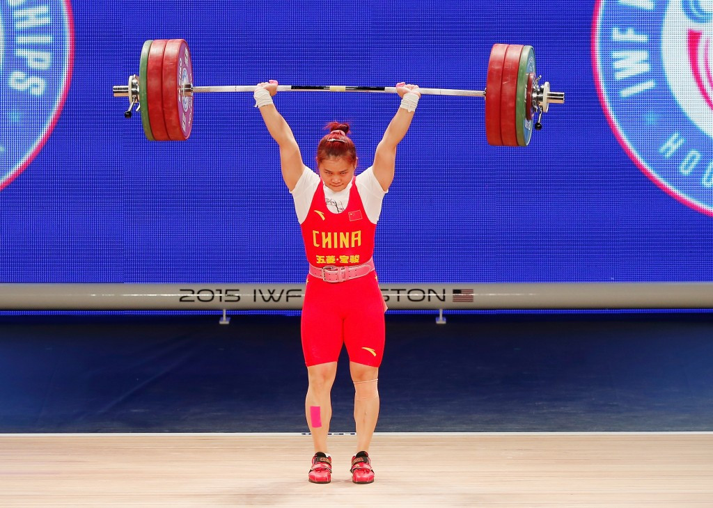 China's Wei Deng claimed a clean sweep of the women's 63 kilogram gold medals and also broke the clean and jerk world record at the International Weightlifting Federation World Championships ©Getty Images