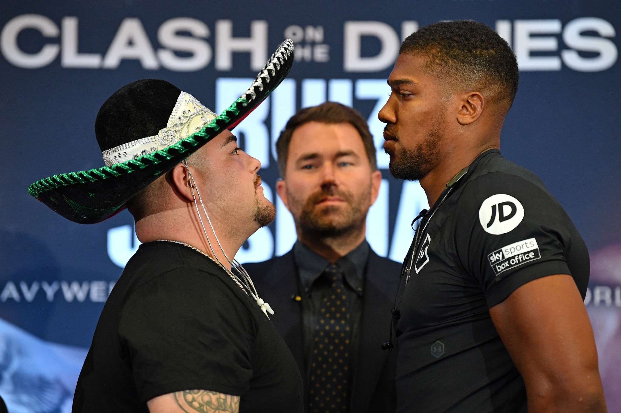 Andy Ruiz and Anthony Joshua meet in a rematch in Saudi Arabia in December ©Getty Images