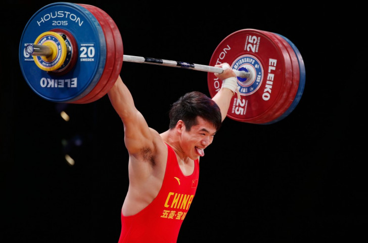 China's Tao Tian won the men's 85kg snatch but failed to register a lift in the clean and jerk ©Getty Images