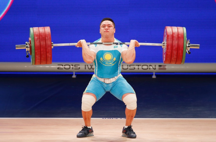Kazakhstan's Yermek Omirtay also failed to register a lift in the clean and jerk having finished eighth in the snatch ©Getty Images