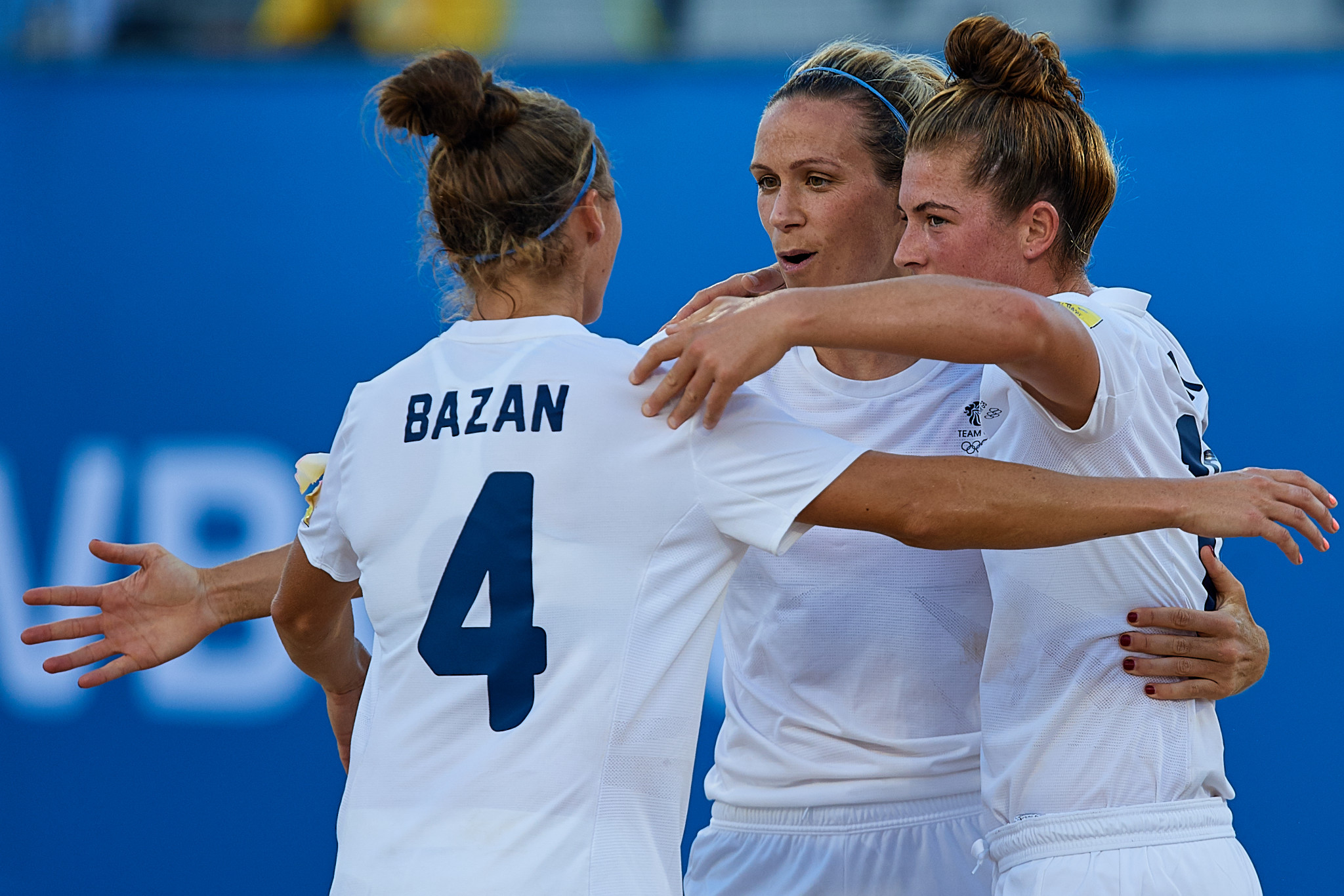 Britain battled back to beat Brazil in the women's beach soccer semi-finals ©ANOC