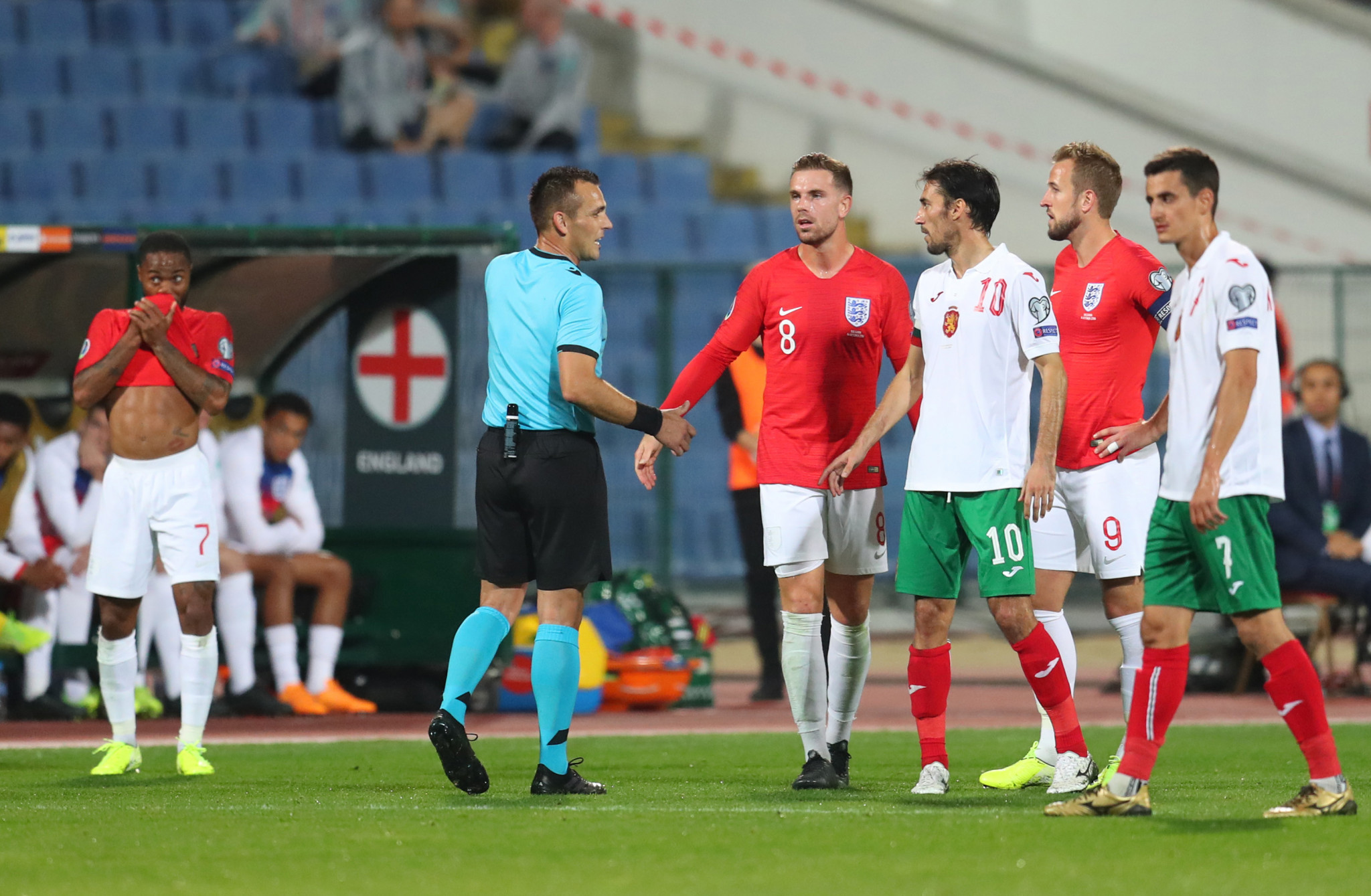 The qualifier between Bulgaria and England in Sofia was twice halted for racist abuse ©Getty Images