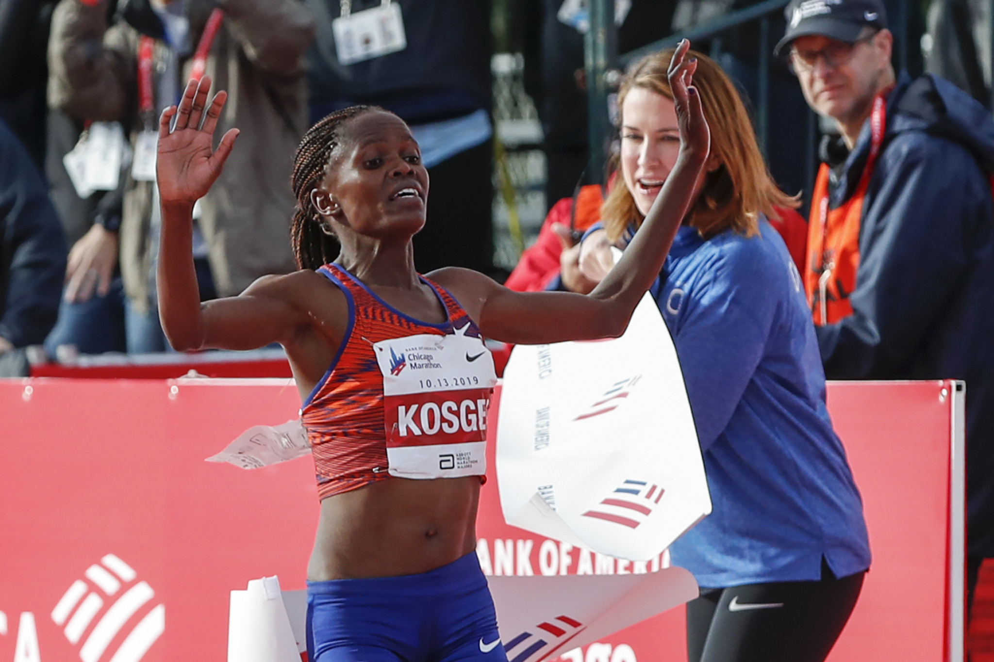Brigid Kosgei will return to the London Marathon to defend her title ©Getty Images