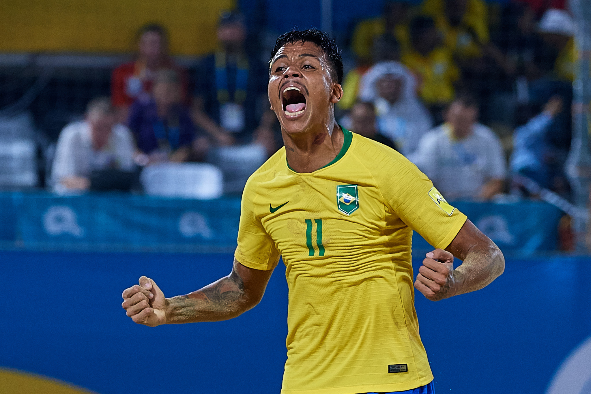 Brazil saw off Russia to win the men's beach soccer gold ©ANOC