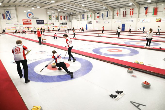 Round-robin action concluded today at the World Mixed Curling Championship in Aberdeen ©WCF
