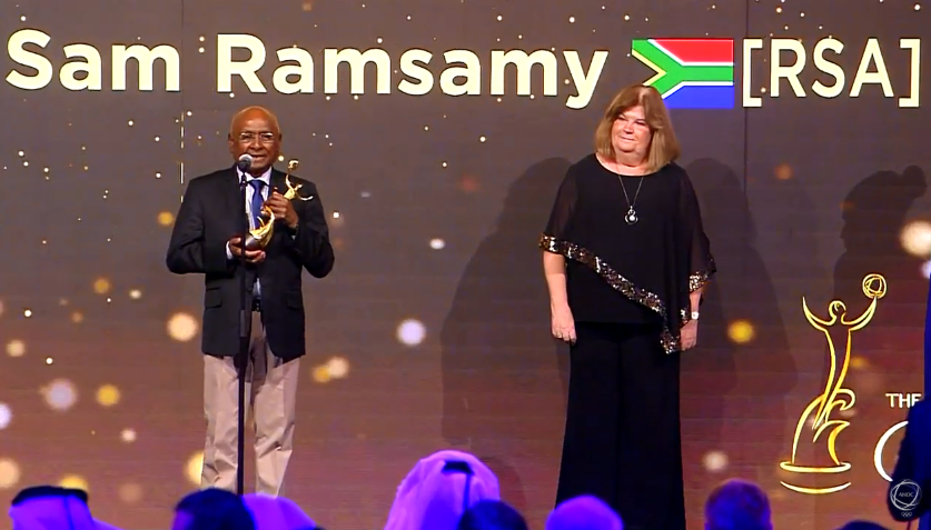 Veteran anti-apartheid campaigner Ramsamy receives ANOC’s Lifetime Achievement award 