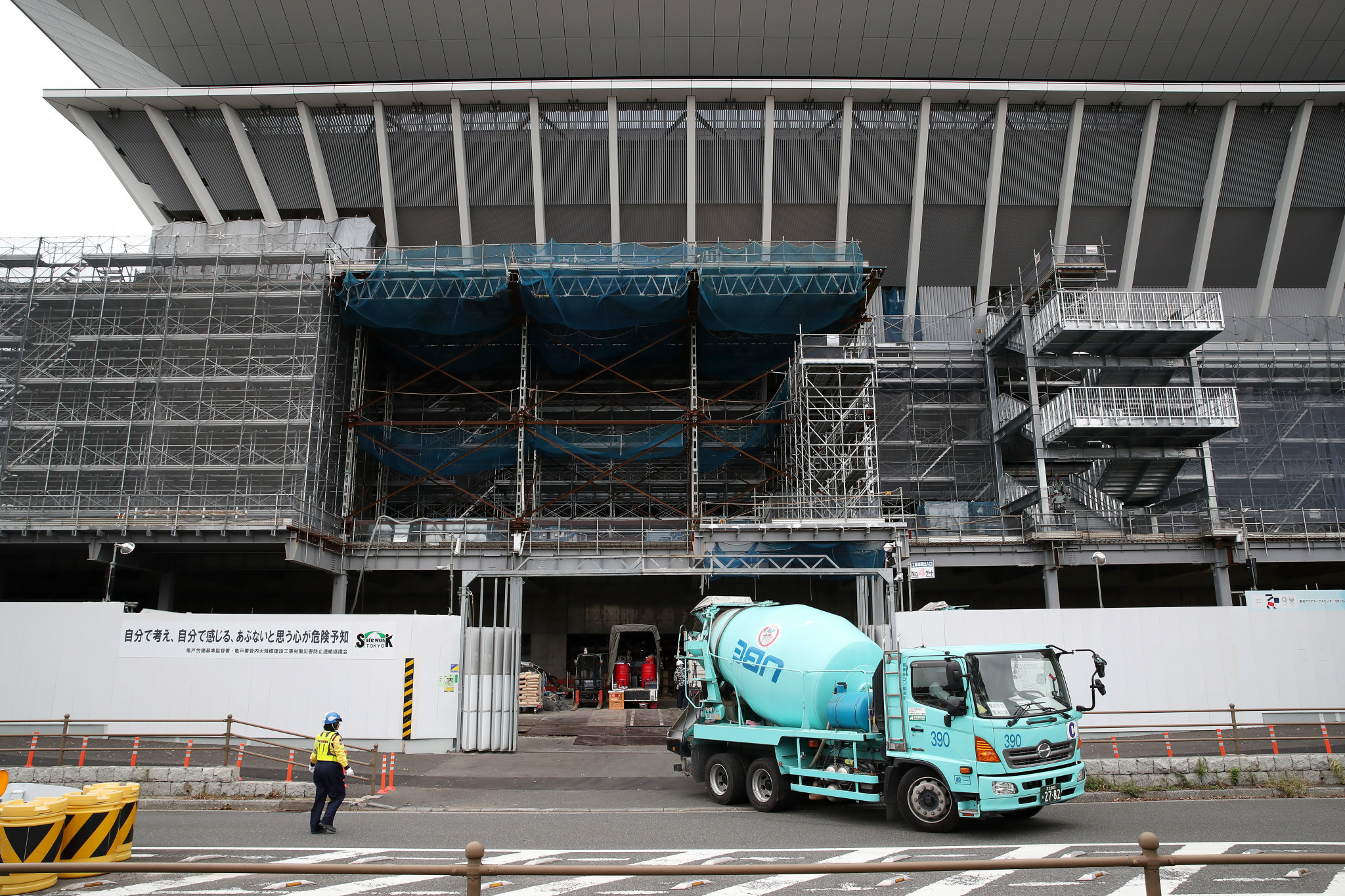 Construction continues at Tokyo 2020 venues with just nine months to go until the Olympic Games begin ©Getty Images 
