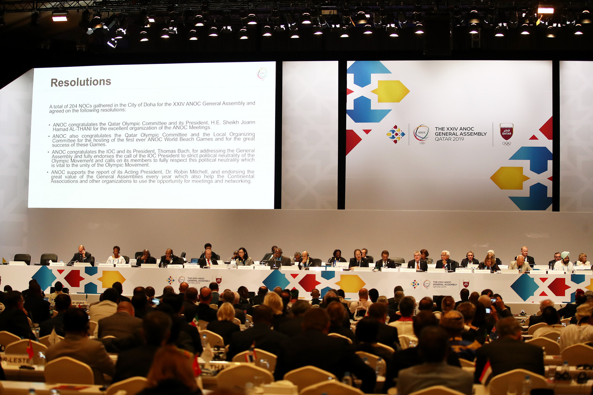 Various resolutions were passed ©ANOC