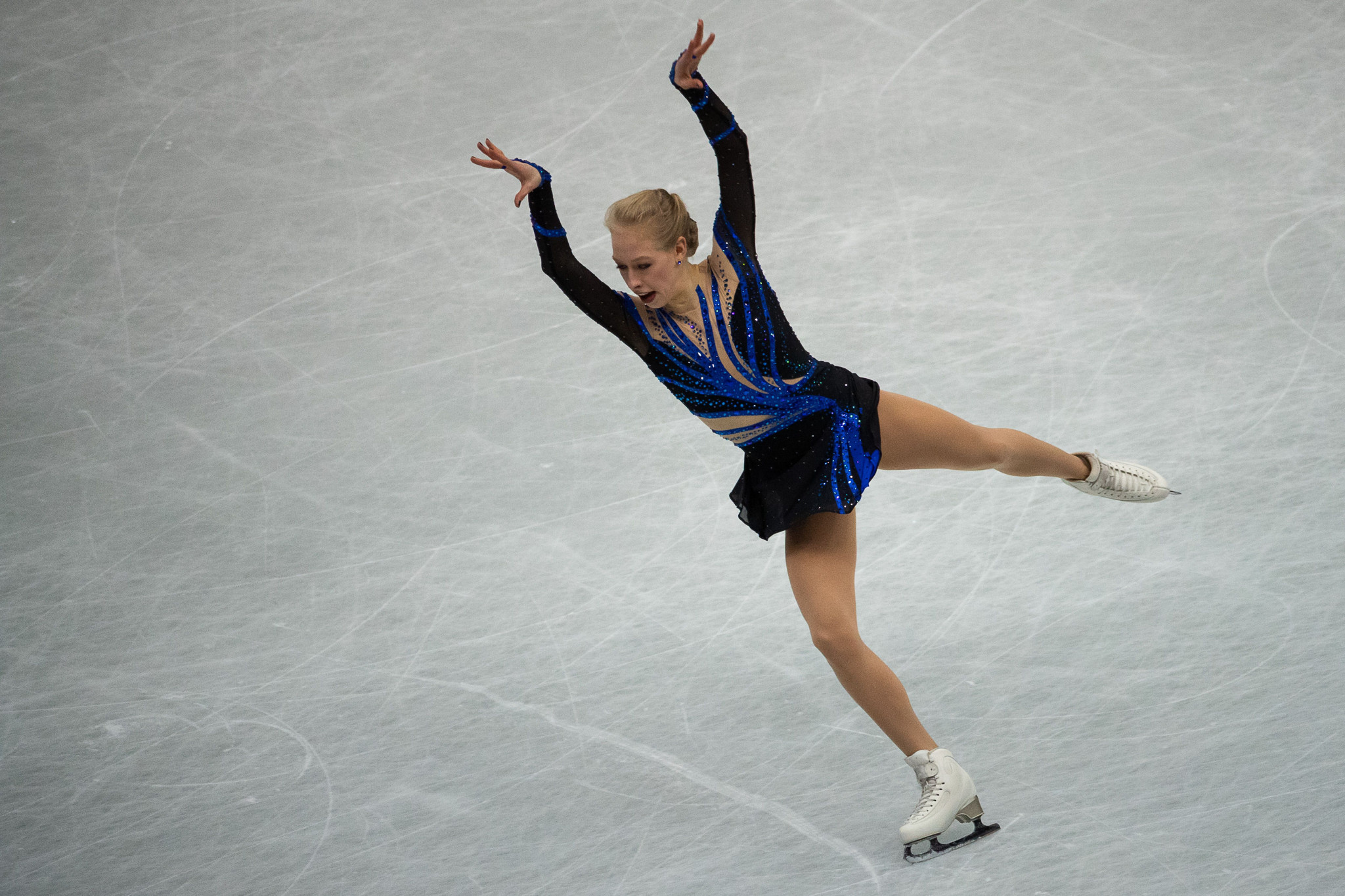 Bradie Tennell of the United States scored the most points in the women's programme ©Getty Images