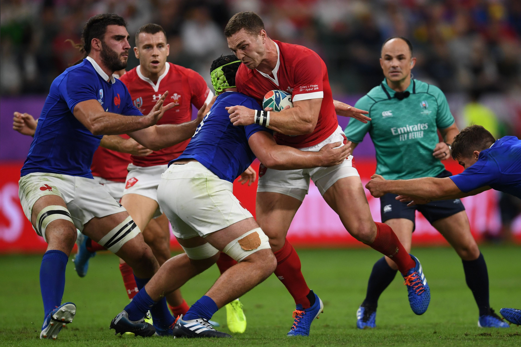 Wales narrowly beat France to set up a semi-final clash with South Africa at the Rugby World Cup ©Getty Images