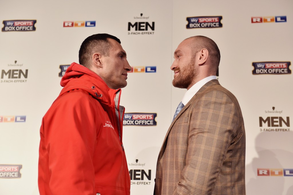 The two will face-off on the undercard of Wladimir Klitschko's bout with Tyson Fury ©Bongarts/Getty Images