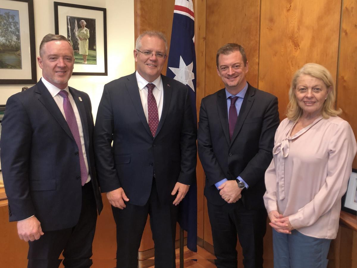 IPC President meets Prime Minister Morrison during Australia visit