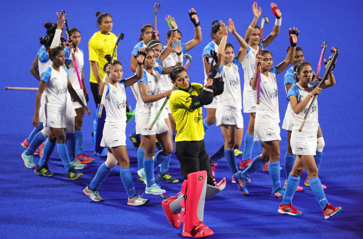 India's women's hockey team, silver medallists at last year's Asian Games, are seeking qualification for a second successive Olympics ©Getty Images
