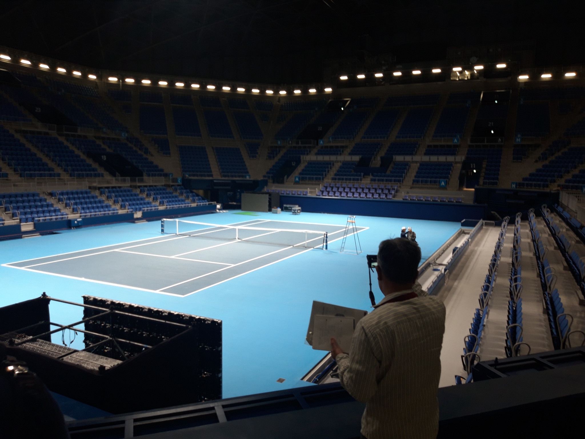 Centre court at Ariake Tennis Forest Park can host up to 10,000 spectators ©ITG