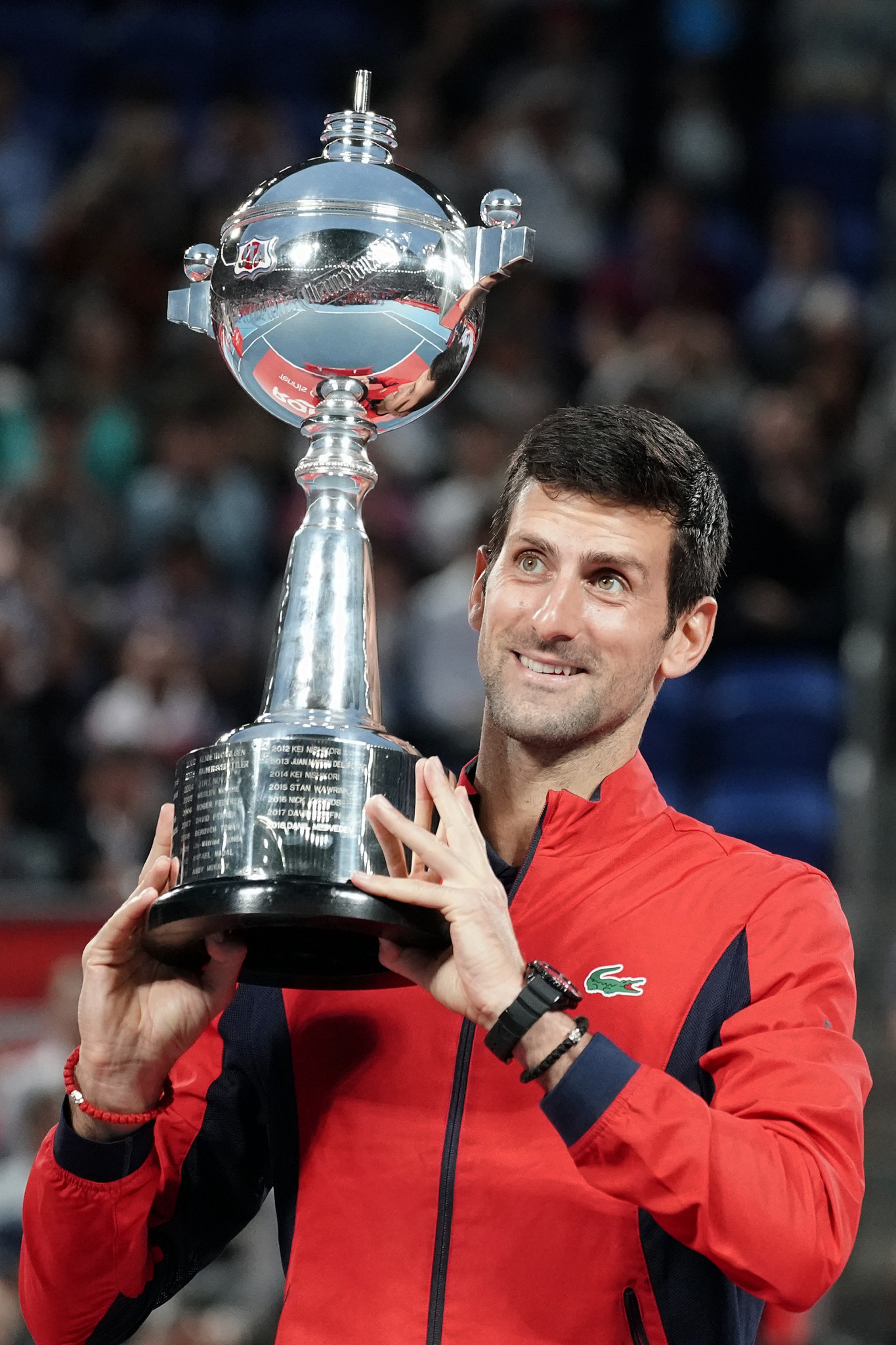 Serbian Novak Djokovic won the Rakuten Japan Open at Ariake Colosseum earlier this month ©Getty Images