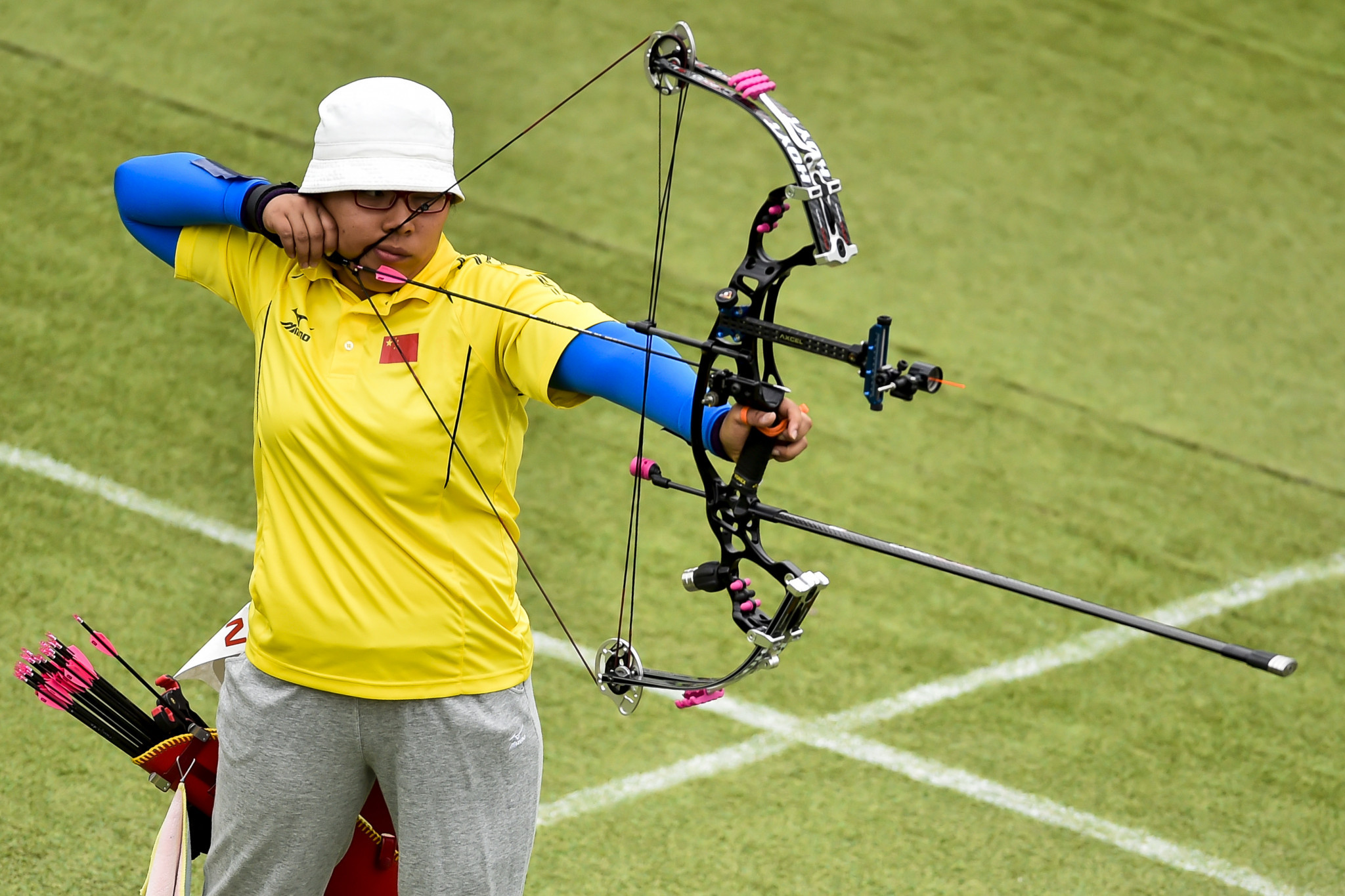 Lin Yueshan had to settle for bronze in the women's compound open event at the Asian Para Archery Championships ©Getty Images