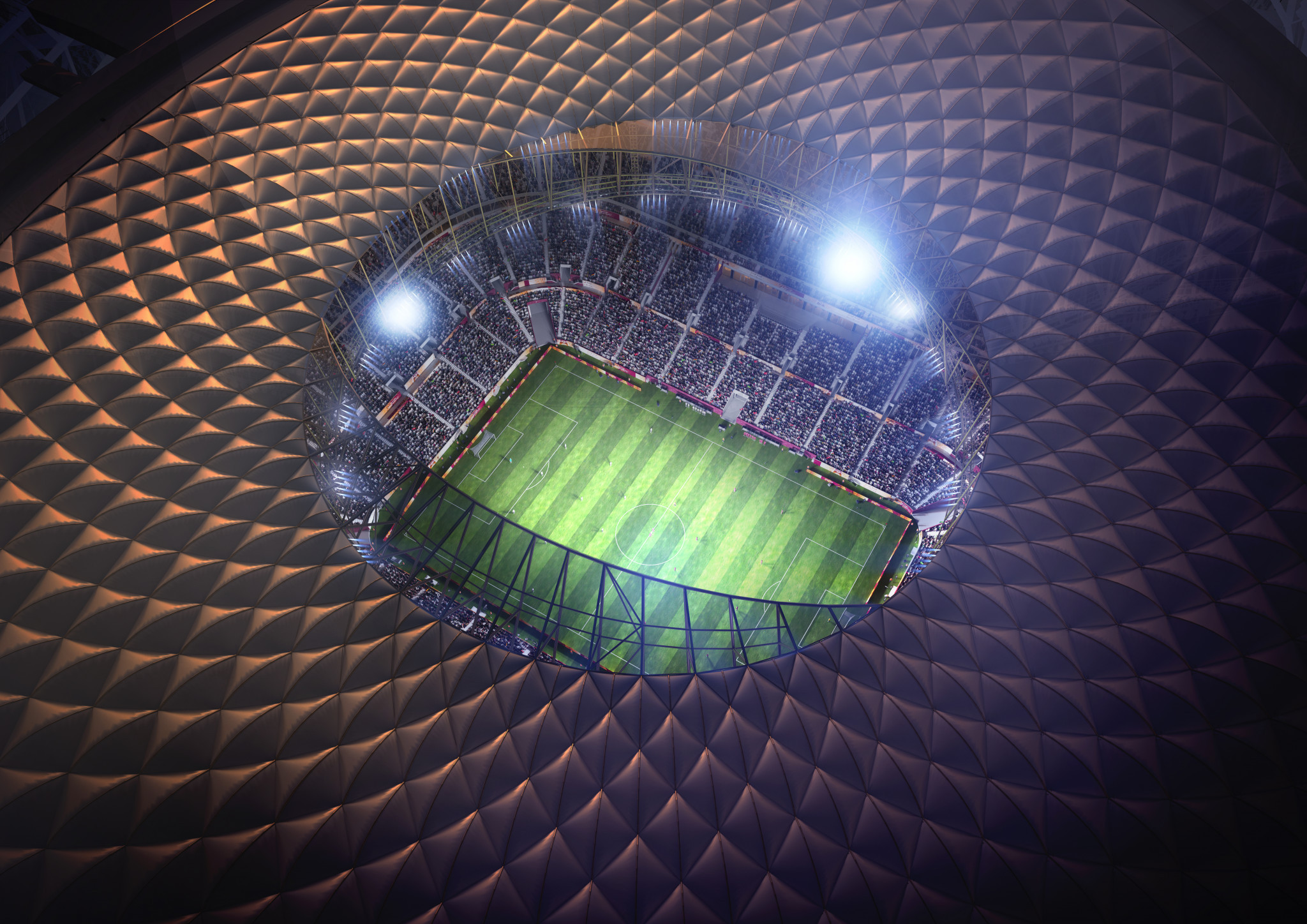 Once completed, the Lusail Stadium in Qatar will look like this, but how will we be consuming the FIFA World Cup final? ©Getty Images
