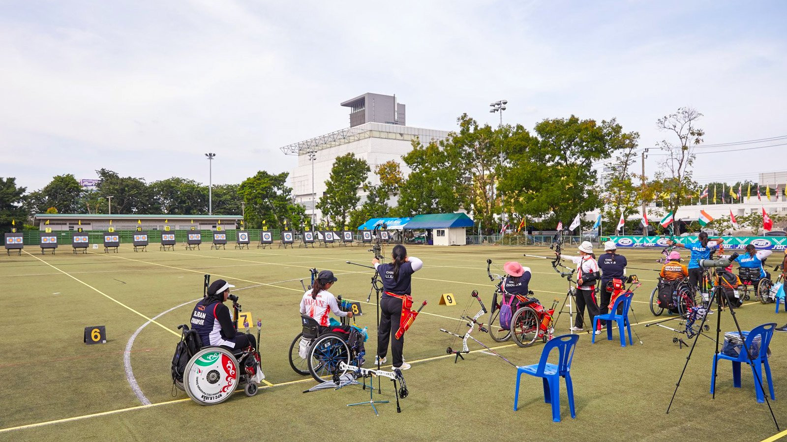 China booked their spots in the mixed recurve and compound women's finals as the team knockout stage began at the Asian Para Archery Championships ©World Archery