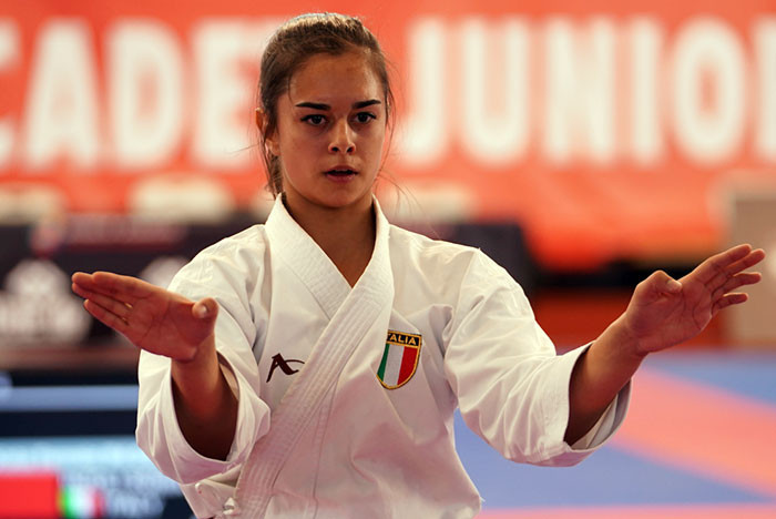 Sonia Inzoli of Italy was the victor in the cadet female kata ©WKF