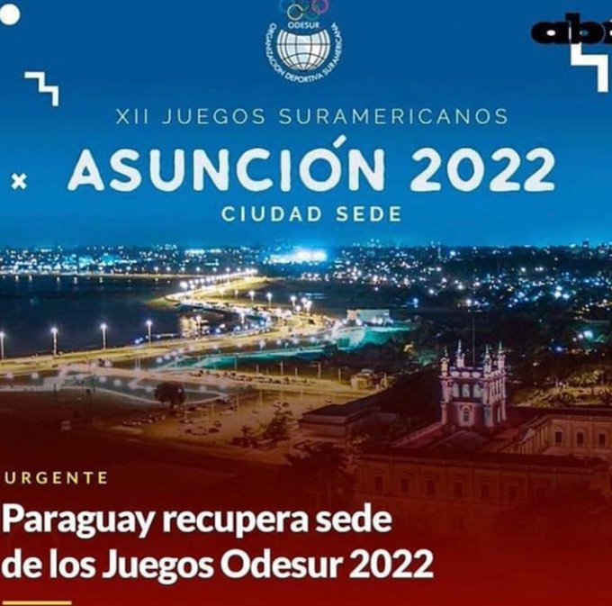 Paraguay Olympic Committee thank Government after Asunción reinstated as 2022 South American Games host