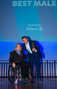 France's Benjamin Daviet won Best Male at the 2019 Paralympic Sport and Media Awards in Bonn ©IPC