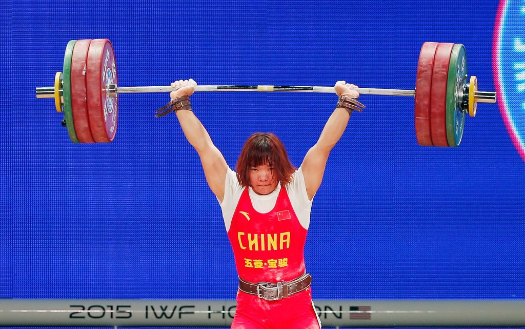 China's Yanmei Xiang cruised to a hat-trick of women's 69 kilogram gold medals at the International Weightlifting Federation World Championships ©Getty Images